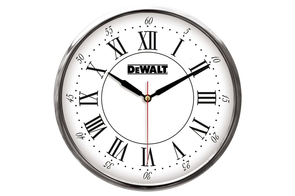 Metal and Glass Wall Clock