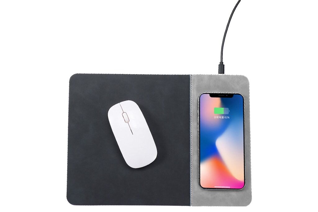 15W Fast Wireless Charging Leather Mouse Pad 15W Fast Wireless Charging Leather Mouse Pad