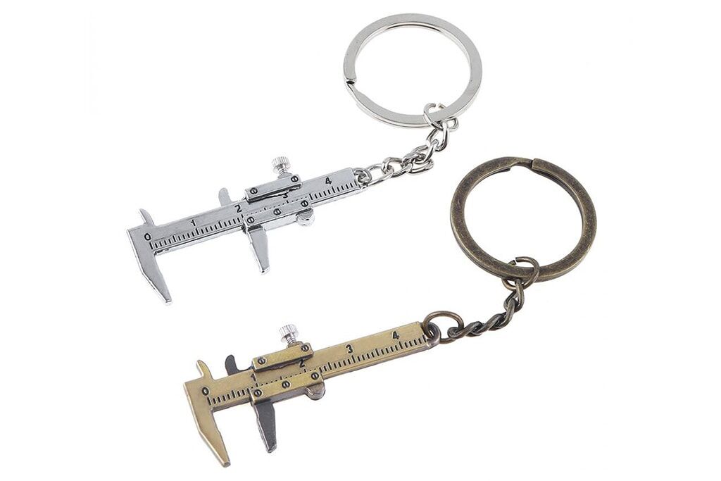 Mini Key Chain Tool Vernier Caliper Keychain
