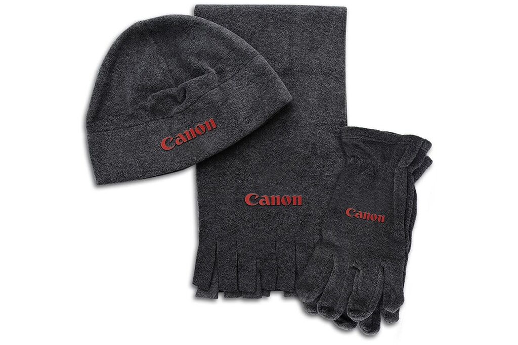 Winter Fleece Scarf Hat Gloves Three-Piece Set