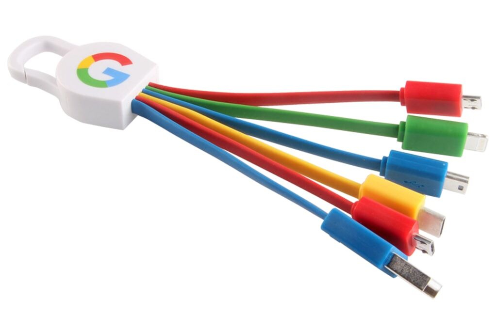 Multi Charging USB Cable with Hook