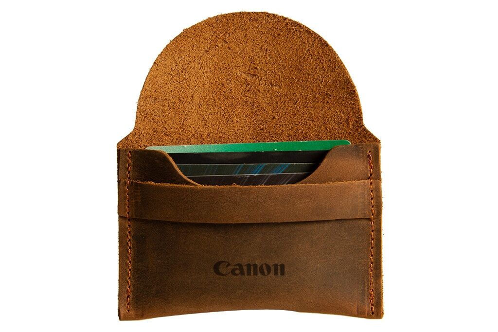 Genuine Leather Flap Card Holder