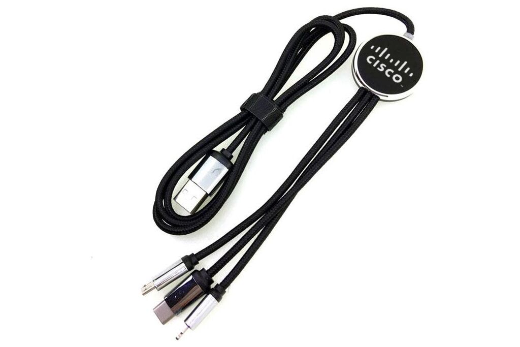 Metallic Light-Up Logo Charging Cable