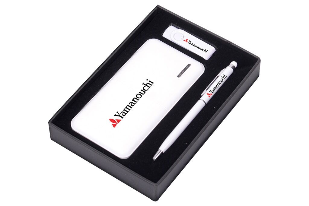 Customized Gift Set with Power Bank, Pen & USB Flash Drive Customized Gift Set with Power Bank, Pen & USB Flash Drive