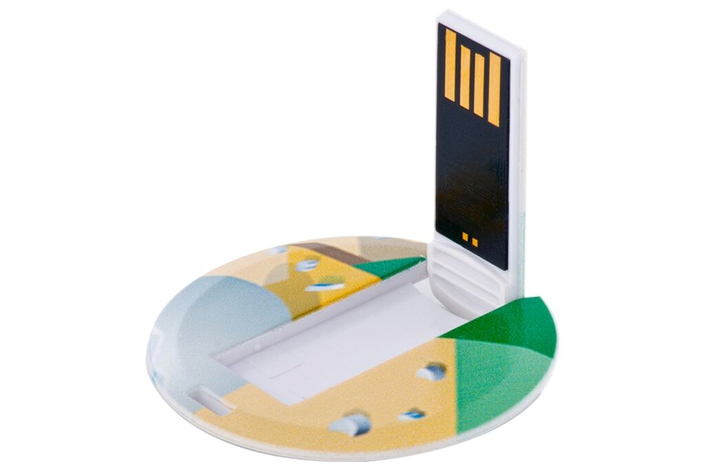 Round Card USB Flash Drive Round Card USB Flash Drive